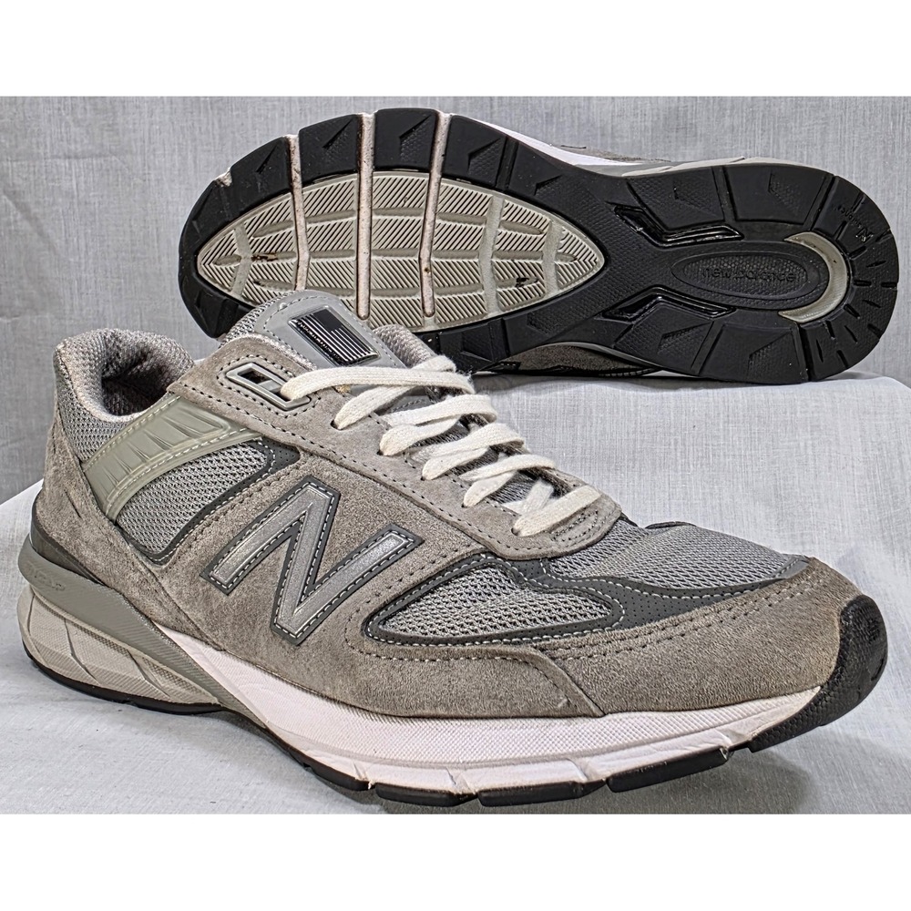New Balance‎ 990v5 Made in USA Grey Mens Running Shoes M990GL5 Size 10.5 D